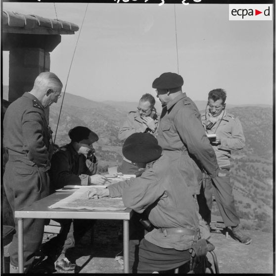 Région de Tizi Ouzou. Opération K 18. Le poste de commandement (PC) du général Faure.