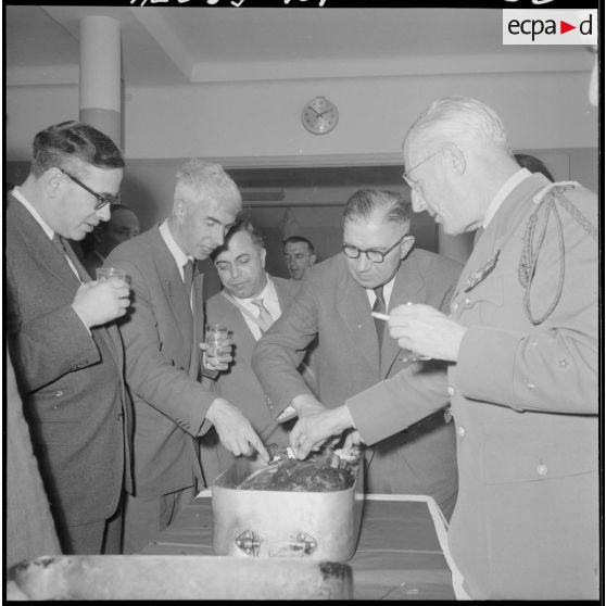 A la mairie de Boghin. Le méchoui et le couscous.