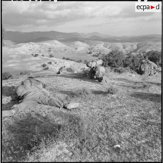 Opération Lilas. Miliana. Progression des commandos de chasse.