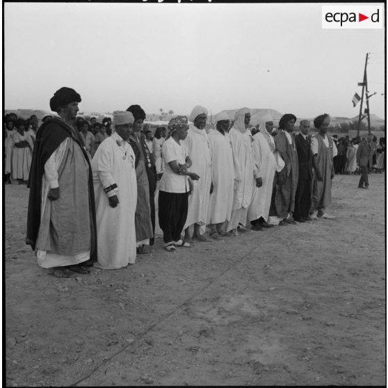 Les notables de la région de Tindouf.