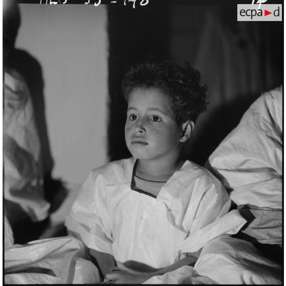 Bou-Bernous. Thé chez le caïd de Tindouf. Portrait du fils du caïd.