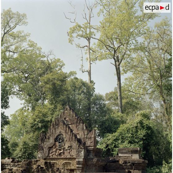 Monuments du temple de la femme de Banteay Srei près de Siem Reap.