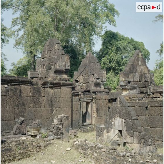 Monuments du temple de la femme de Banteay Srei près de Siem Reap.