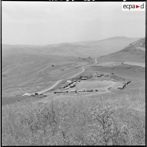 Vue du poste du barrage d'Aïn Fakroun, situé dans la wilaya de Oum El Bouaghi.