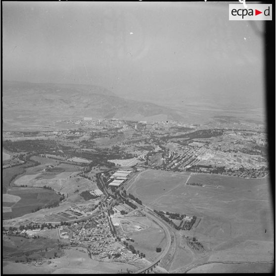 Prise de vue aérienne de Constantine.