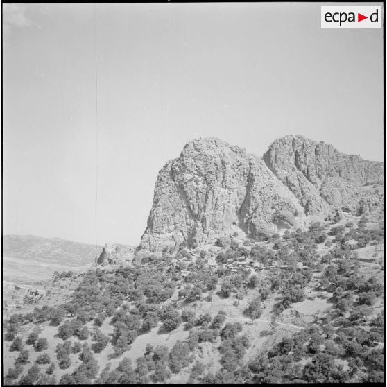 Prise de vue aérienne de la Grande Kabylie.