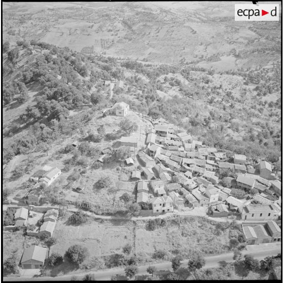 Prise de vue aérienne de la Grande Kabylie.