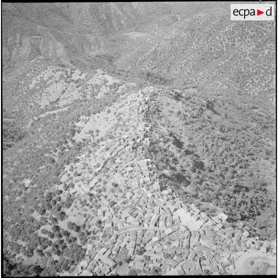 Prise de vue aérienne de la Grande Kabylie.