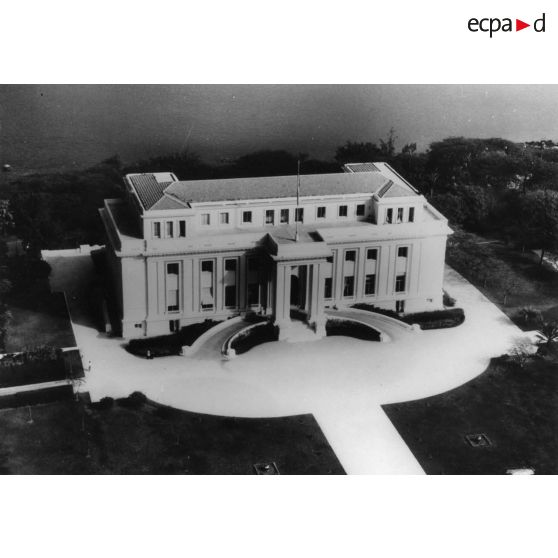 République du Sénégal, Dakar, 1957. Le palais de la Présidence de la République. Ancien palais du Gouverneur de l'AOF.