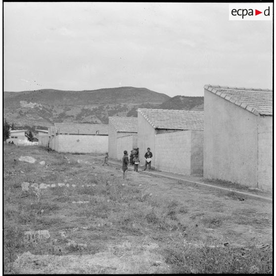 Vue de la cité de Makhzen, de la section administrative spécialisée (SAS) de Sidi Naâmane, commune de la wilaya de Tizi Ouzou.