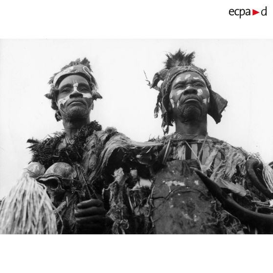 République de Côte d'Ivoire, 1960. Danseurs de Danané.