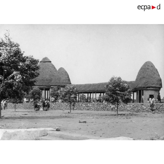 République unie du Cameroun, région Bamiléké, 1952. Le marché de Dschang.