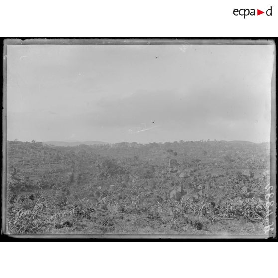 Foumban. Vue générale vers le quartier du sultan. [légende d'origine]