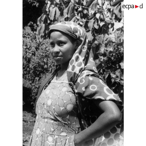 Archipel des Comores, Anjouan, 1952. Femme d'Anjouan.