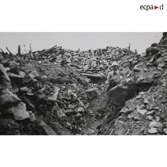 458. Côte 521. Petit poste du blockhaus. 11 mai 1916. [légende d'origine]