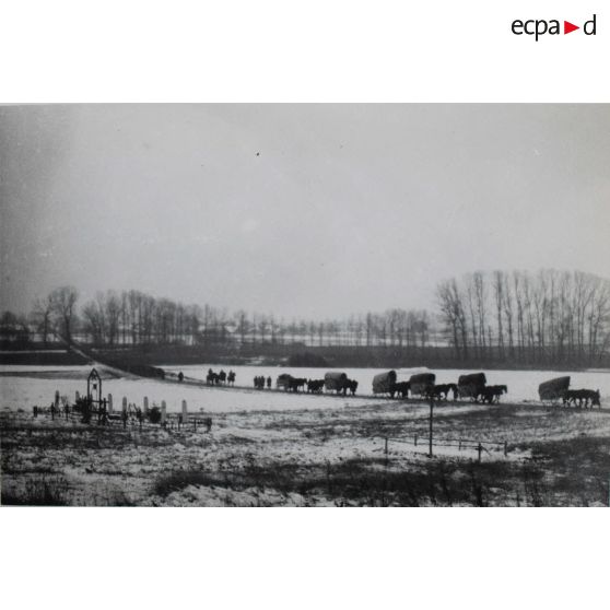 895. Marais de S[ain]t Gond. Oyes. 22 janvier 1917. [légende d'origine]