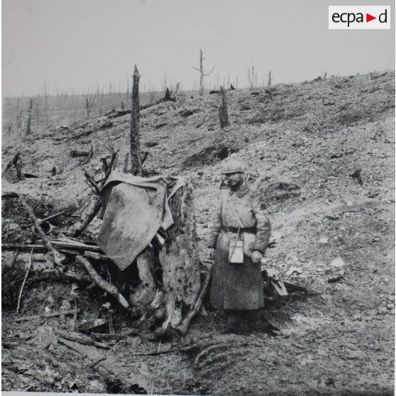 1267. P[oste de] S[ecours de] B[ataillon] du bois des Fosses. 15 oct[obre] 1917. [légende d'origine]