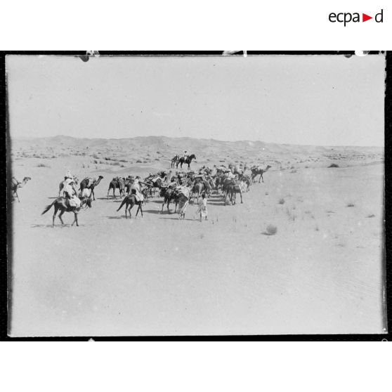 Dans les dunes de Zviara. [légende d'origine]