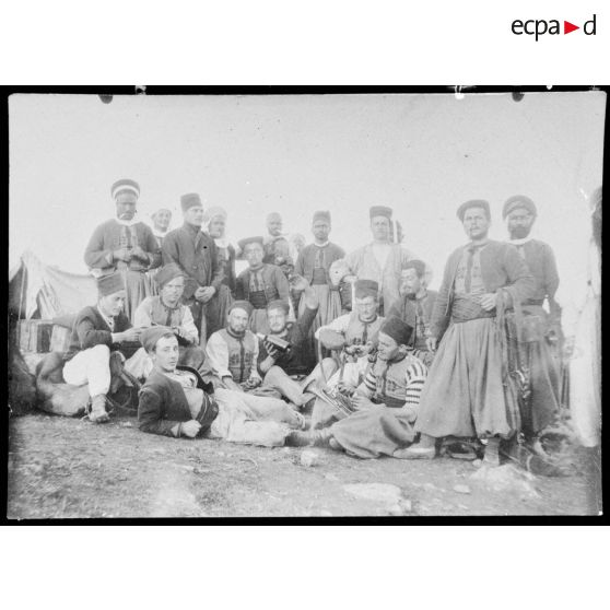 Au camp de Berkanne. 1907. [légende d'origine]