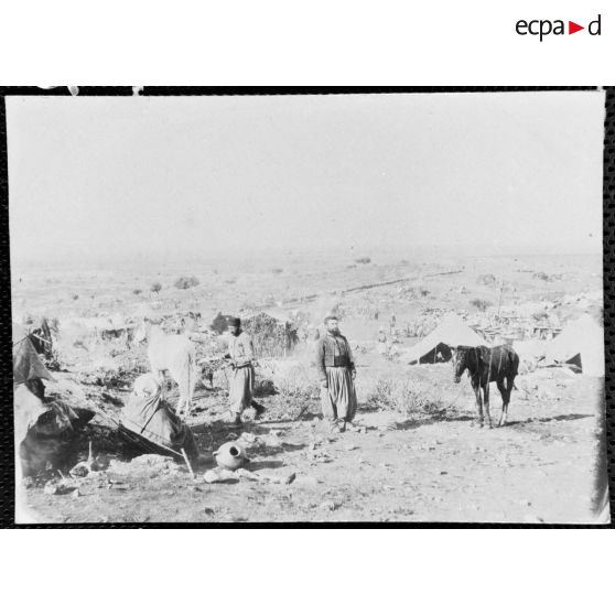 Une vue du camp de Berkanne. 1907. [légende d'origine]