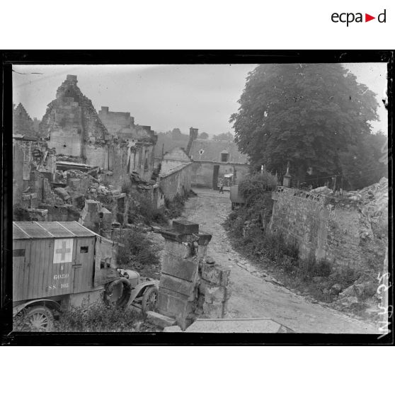 Juvigny. Aisne. Rue principale. [légende d'origine]