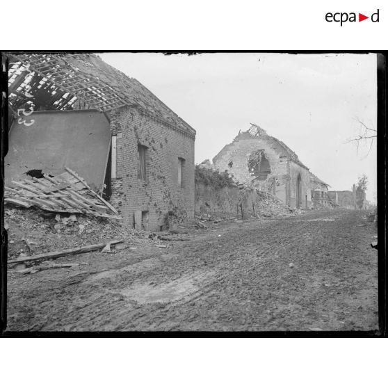 Wancourt, Pas-de-Calais, les ruines. [légende d'origine]