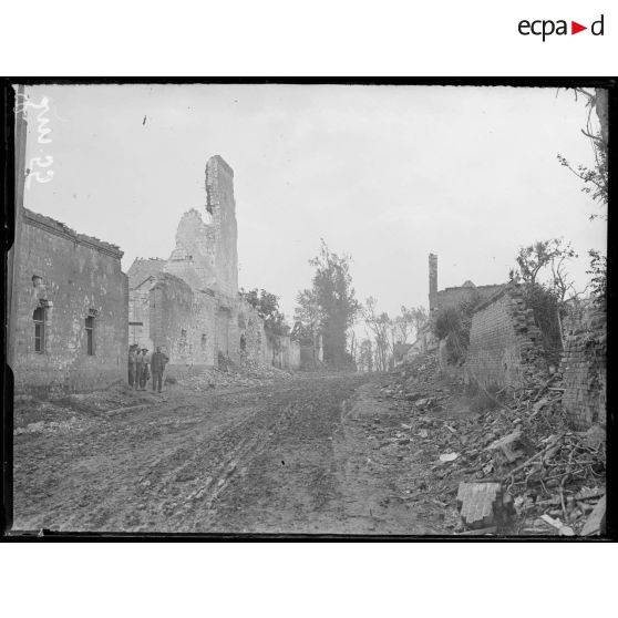 Wancourt, Pas-de-Calais, les ruines. [légende d'origine]