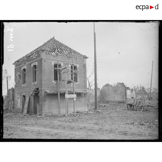 Wancourt, Pas-de-Calais, les ruines. [légende d'origine]