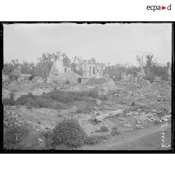 Saint-Laurent-Blangy, Pas-de-Calais, ruines. [légende d'origine]