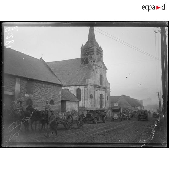 Chuignolles, Somme, l'église. [légende d'origine]