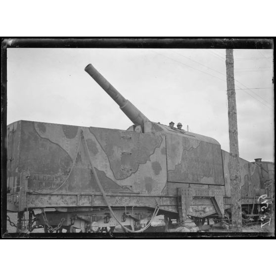 Châlons-sur-Vesle, Marne, pièce blindée de 194 mm. [légende d'origine]