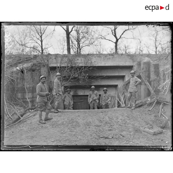 La Ville-aux-Bois, blockhaus allemand. [légende d'origine]