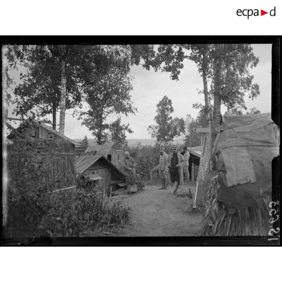 Sapicourt, Marne, cagna de la 10e section automobile de munitions du 115e RAL. [légende d'origine]