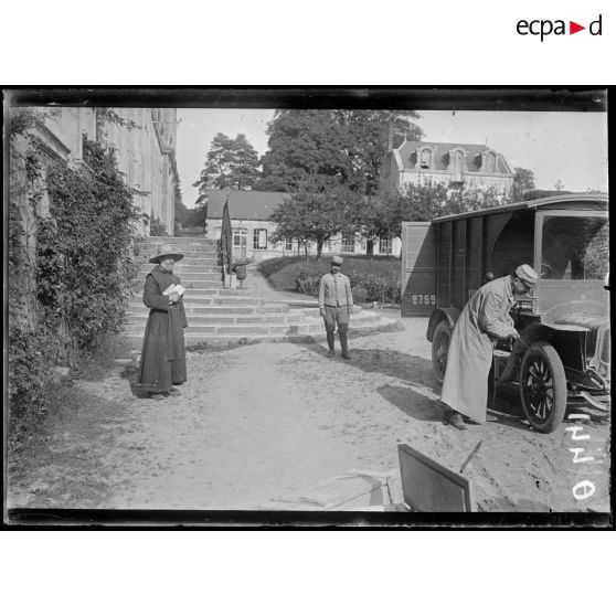 Abbaye d'Igny. Aisne. Nord de Vézilly. Hôpital pour fièvreux. [légende d'origine]