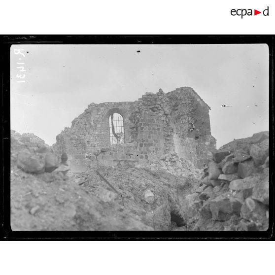 Soyécourt (Somme). Chevet de l'église. [légende d'origine]