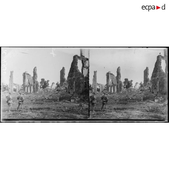 Tilloloy (Somme). Les ruines du château. [légende d'origine]