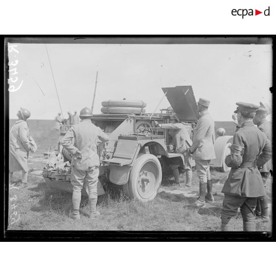 Vadenay (Marne), le treuil d'un ballon observateur. [légende d'origine]