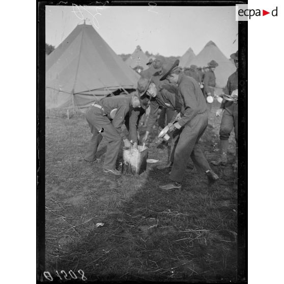 [Le camp américain de Willez-Martin, à Saint-Nazaire.]