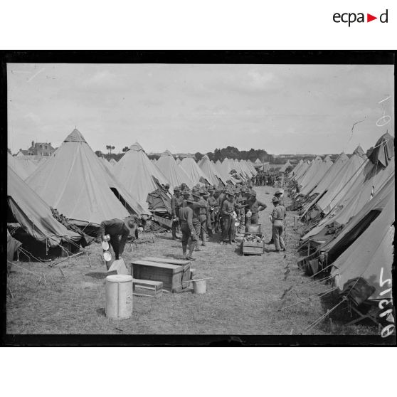 [Le camp américain de Willez-Martin, à Saint-Nazaire.]