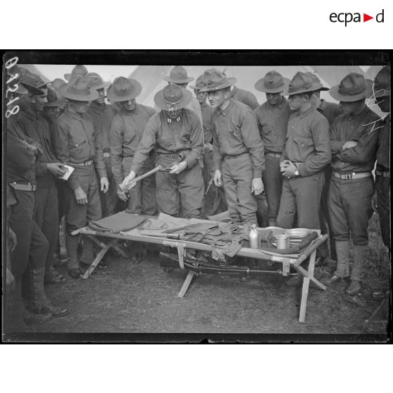 [Le camp américain de Willez-Martin, à Saint-Nazaire.]