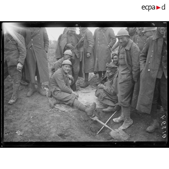 [Un groupe de soldats marocains.]