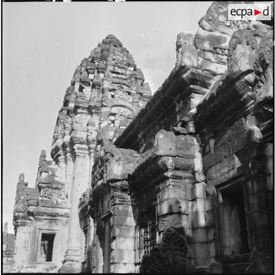 Une tour du temple dans la région d'Angkor.