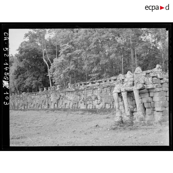 Angkor Thom : la terrasse des Eléphants.