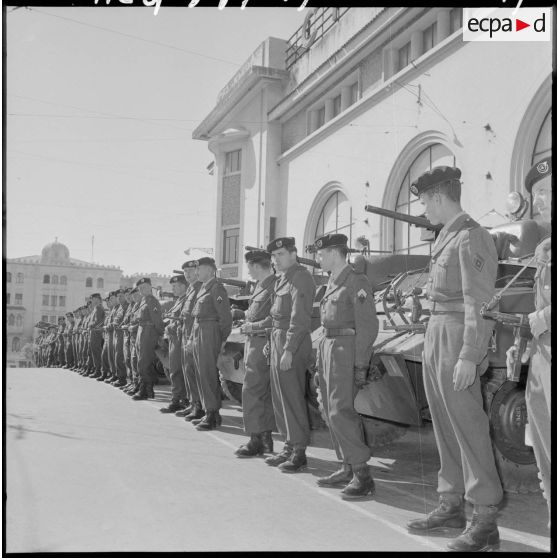 Un peloton du 4ème régiment de chars de combat.