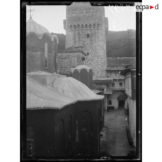 Mont Athos. Couvent de Caracalou. [légende d'origine]