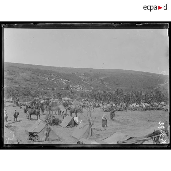 Kalinova Deré. Ligne de soutien. Cantonnement d'artillerie et d'infanterie. [légende d'origine]