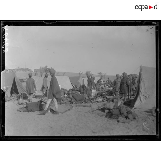 Route d'El-Arish. Camp indien. [légende d'origine]