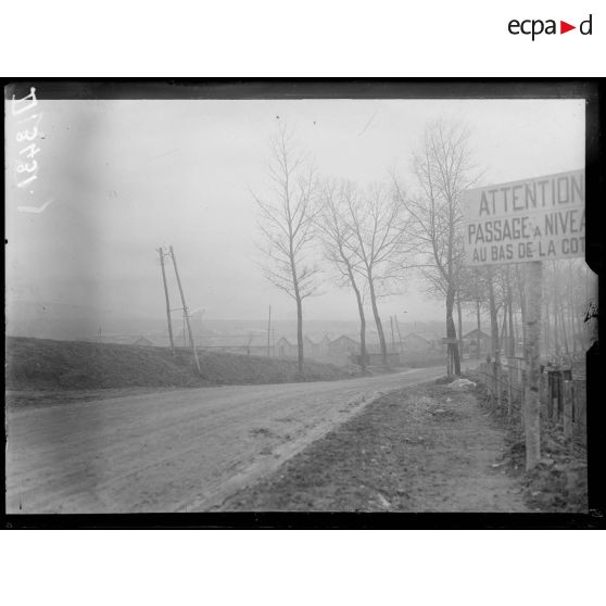 La Neuville-Sire-Bernard (Somme), parc d'équipage du GAN. Vue panoramique. [légende d'origine]