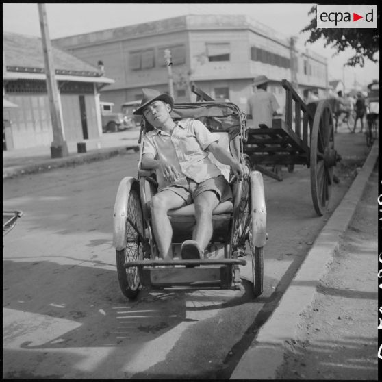 Les cyclo-pousses à Saigon.