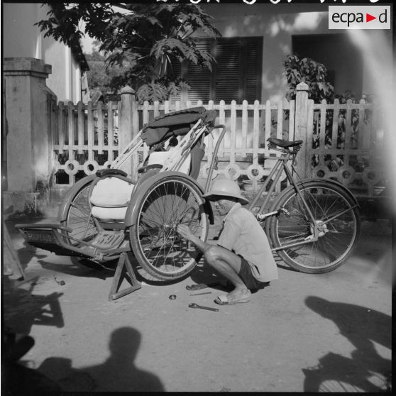 Les cyclo-pousses à Saigon.